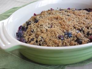 Blueberry Crumble (Gluten Free, Dairy Free, Wheat Free)