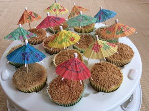 Edible Sand Cupcakes